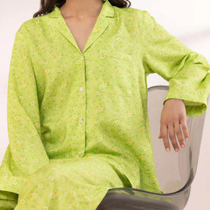 Conjunto de Dos Piezas para Mujer, Casual, Elegante, Nuevo, Ligero, Cintura Elástica, Camisa y Pantalones de Pijama, Ropa de Dormir, la Mejor Calidad - Product Image 6