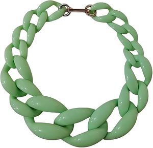 สร้อยคอเรซิ่นแบบใหม่ไม่ซ้ำใคร ของขวัญเครื่องประดับ สร้อยคอโซ่เรซิ่นอีพ็อกซี่จากอินเดีย มีสินค้าในสต็อก สร้อยคออะซิเตทรูปเต่าเรซิ่นวินเทจ - Product Image 1