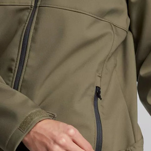 Veste bomber softshell pour homme, imperméable, coupe-vent, respirante, design personnalisé, motif patchwork, service OEM - Product Image 6
