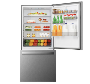 Refrigerador con Congelador Inferior de 17.2 Pies Cúbicos, Resistente a Huellas Dactilares, de 32 Pulgadas de Ancho, para Uso Doméstico y en Autocaravanas, de Aluminio - Product Image 3