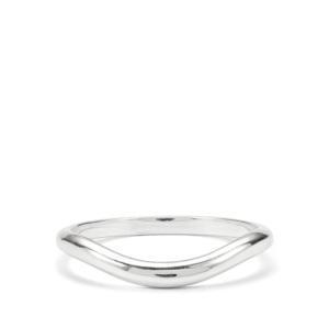 <b>Dainty</b> Rhodium-Plated 10K <b>Gold</b> Stacker <b>Ring</b> with Princess-Cut Ruby - Product Image 2