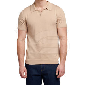 Maillot solide décontracté pour homme de grande taille pour polo avec techniques d'impression bouffante brodée respirant et confortable - Product Image 5