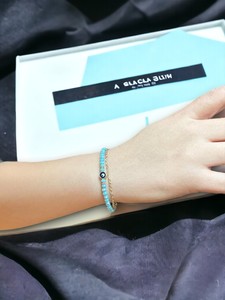 DAFNI BIG PAZAR Bohemian <b>Beaded</b> <b>Bracelet</b> with Natural Stone Precious Metal Alloy Micro Insert Unisex Gift Istanbul 11111 Purity - Product Image 6