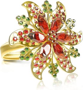 Rond de serviette super luxe décor de table de fête de mariage en forme vintage unique rond de serviette indien noël - Product Image 1