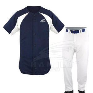 Barato personalizado nombre del equipo y logotipo de impresión deportes béisbol uniforme de talla grande uniforme de béisbol - Product Image 1