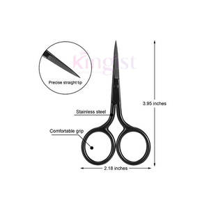 Wholesale Best Quality Stainless Steel Curved Sharp Cuticle <b>Scissors</b> <b>Nail</b> Care Beauty Tool Plastic Handle High Selling Product - Product Image 3