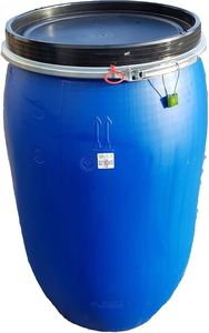 ถัง HDPE ขนาด 200 ลิตร 220 ลิตร แบบทรงกระบอก 55 แกลลอน สีขาว วัสดุพลาสติก แบบซ้อนได้ สำหรับขาย - Product Image 4