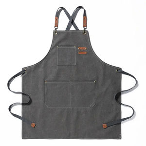 Professional Adjustable Cotton Bib <b>Kitchen</b> <b>Apron</b> Custom Logo Sleeveless Classification - Product Image 5