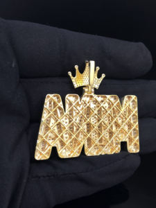 Pendentif Hip Hop en Acier Inoxydable Personnalisé avec Diamants et Couleurs Personnalisables - Product Image 5