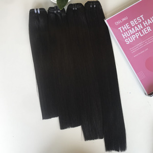 Extensiones de cabello humano virgen vietnamita, cutícula alineada, hueso recto, Color Natural, trama doble, envío rápido - Product Image 5
