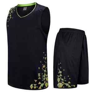 Uniformes de baloncesto ligeros hechos de poliéster transpirable con propiedades de absorción de humedad para torneos y juegos - Product Image 1