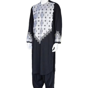 Robe afghane pour hommes, fabriquée à la main, prix de gros, robe afghane respirante avec gilet, prix direct d'usine - Product Image 1