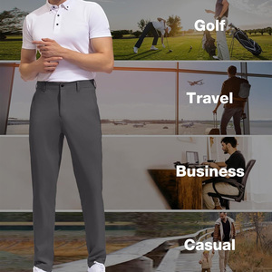 Pantalones de golf elásticos ajustados para hombre personalizados con logotipo OEM para eventos, equipo y ropa de marca de moda - Product Image 5