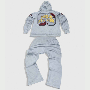 Impression DTG DTF personnalisée survêtement pour hommes vente en gros d'ensemble de sport pour le fitness ensemble d'entraînement et de course à pied - Product Image 2