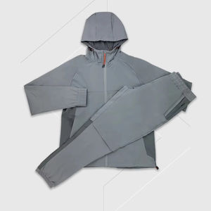 ชุดวอร์มออกกำลังกายผู้ชายไซส์ใหญ่สั่งทำขายส่ง ผ้าฟลีซป้องกันไฟฟ้าสถิตย์ ผ้าฝ้าย รับทำโลโก้ตามสั่ง บริการ OEM สำหรับฟิตเนสและวิ่งจ๊อกกิ้ง - Product Image 1