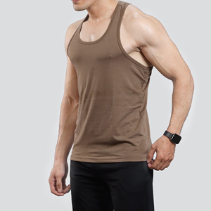 Wholesale Heavyweight Sleeveless T shirt 100% Cotton Custom Blank logo Relaxed Casual <b>Hip</b> Hop tank Top Men - Product Image 5