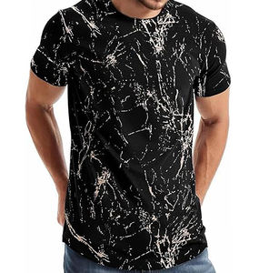 เสื้อยืดคอกลมคอกลมผ้าโพลีเอสเตอร์สำหรับผู้ชายเสื้อยืดพิมพ์โลโก้กราฟิกออกแบบได้ตามต้องการ - Product Image 4