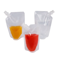 Pochettes transparentes recyclables à bec verseur en PE avec impression en héliogravure, en matériau PET/PE/PA pour l'emballage alimentaire