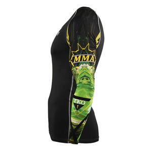Chemise de compression Rashguard pour homme Vêtements de sport respirants à séchage rapide pour MMA, gym et entraînement - Product Image 2