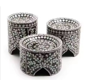Soporte negro para pastel de nácar, calidad superior, llamativo, hecho a mano, moderno y elegante, soportes para exhibir pasteles en MOQ bajo - Product Image 1