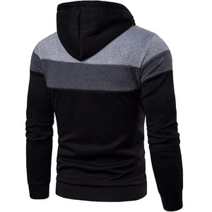 Sweat à capuche pour homme surdimensionné à épaules tombantes, fermeture éclair, poids lourd, 100% coton molletonné, logo personnalisé, couleur contrastée, taille plus, haute qualité - Product Image 3