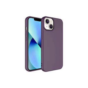 Funda de Silicona Premium Antihuellas de Color Morado Oscuro para iPhone 14 Plus, Funda Protectora de Cámara de Silicona Líquida Suave - Product Image 1
