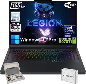 NOUVEAU Lenovo - Amélioré - Ordinateur portable de jeu Legion Pro 5 16 pouces, Ryzen 9 9955HX, 32 Go de RAM, 1 To SSD + 1 To Docking Station, GeForce - Product Image 4