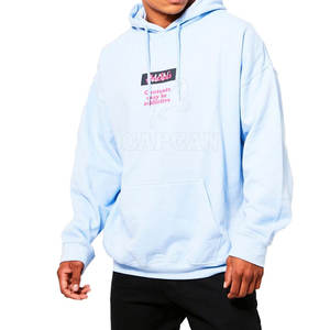 Sudadera con capucha ligera para hombre para ropa informal de invierno Bordado personalizado y parche Patrón sólido con logotipo personalizado - Product Image 1