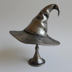 Escultura de calabaza de aluminio vintage, arte hecho a mano con esmalte de pátina, diseñado para acentos decorativos de lujo de Halloween - Product Image 1