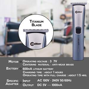 Kit professionnel de tondeuses à cheveux et à barbe sans fil, coupe silencieuse et fluide pour barbiers et coiffeurs, batterie pour tondeuse - Product Image 6