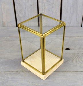 Clair Rectangle Verre De Table Noir Laiton Bordure Impressionnant Qualité Bureau Salon Boîtes À Bijoux En Bois Boîte-Cadeau Décorations - Product Image 4