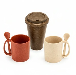 Juego de Vasos de Madera de Coco y Fibra de Bambú - Vajilla Sostenible y Duradera Libre de BPA de Brasil - Product Image 2