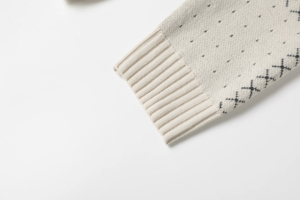 Pull à capuche rétro pour hommes Sweat-shirt tricoté à carreaux classique Pull ample décontracté Design ODM Supply Streetwear Pull à capuche - Product Image 3