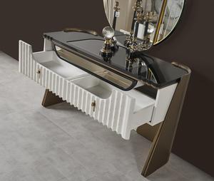 Juego de Dormitorio Moderno de Lujo, Muebles Completos para Recámara Principal, Cama King Size con Cabecera Extendida y Armario - Product Image 6