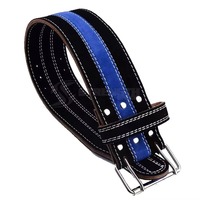 Ceinture de musculation réglable personnalisée en cuir PU, rembourrée de 6 pouces, pour soutien lombaire, idéale pour la musculation et le powerlifting