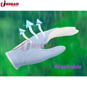 قفاز رجالي من الجلد الفاتح الأزرق الفاتح قفاز للجولف زر قبضة مريح وخطاف وإغلاق حلقة للرياضات في الطقس الحار الرطب - Product Image 3