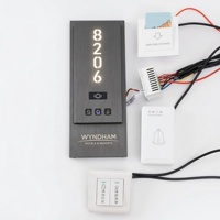 Plaque de Numéro de Maison LED Latérale Personnalisée en Métal Noir, Boîte à Lumière Étanche pour Extérieur, Panneau d'Adresse pour Appartement et Villa