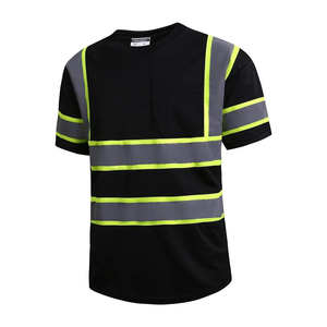 Venta al por mayor personalizado de alta visibilidad de la construcción de manga corta Camiseta transpirable de seguridad reflectante para Polo Hi Vis camisas de trabajo - Product Image 1