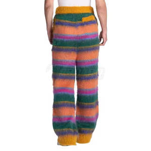 Pantalon en mohair de qualité supérieure confortable pour hommes, dernier modèle avec taille moyenne décontractée, service OEM disponible - Product Image 4