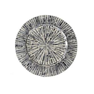 Plaque de charge incrustée d'os de bois Design Qualité exclusive Forme ronde Show Under Plate - Product Image 3