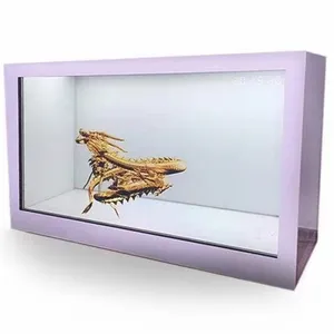 Digital Signage Box Advertising Display Transparent Led Screen Coffee Kiosk Indoor Transparent Led Video Wall SDK Touchscreen