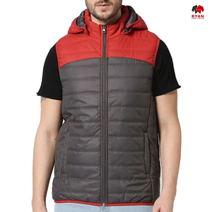 Chaleco Acolchado Sin Mangas para Hombre, Estilo Urbano, Resistente a la Intemperie, Diseño OEM, Marca Ryan Pro Gear - Product Image 1
