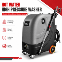 Nouvelle nettoyeuse haute pression à eau chaude diesel robuste en plastique Lieying 120 bars 13 L/min Garantie 1 an pour le nettoyage d'équipements industriels