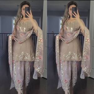 บอลลีวูดซาลวาร์ชุดเดรสสำหรับปาร์ตี้คอลเล็คชั่นปากีสถานจากอินเดียชุดเดรส2022 - Product Image 3