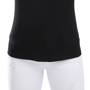 Venta al por mayor de impresión personalizada en blanco liso 100% algodón camiseta para Mujer Deporte gimnasio correr secado rápido camiseta Unisex para mujer - Product Image 4