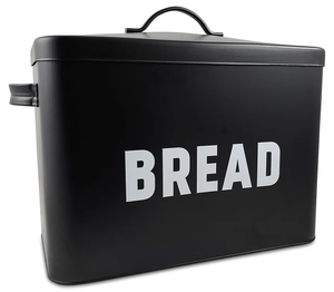 กล่องขนมปังโลหะเคลือบสีดำดีไซน์ยอดนิยมจากอินเดีย - Product Image 1