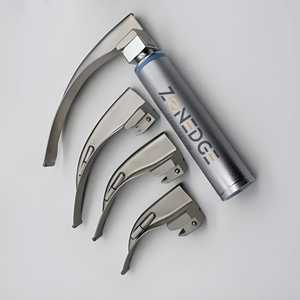 Nouvel ensemble EMT anesthésie examen chirurgical laryngoscope Macintosh Standard poignées 4 lames acier inoxydable plastique poignées boîte - Product Image 3