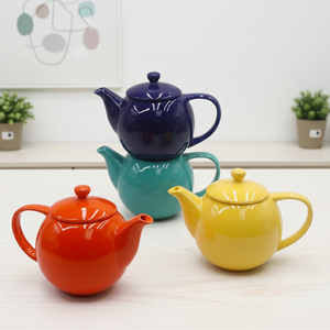 Tetera de Porcelana de Diseño Nórdico de Primera Calidad 3460817-0.6, 600 ml, Compacta para su Uso - Product Image 1