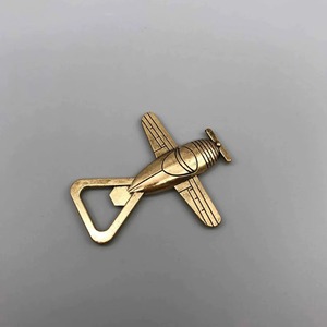 Ouvre-bouteille en métal promotionnel en forme d'avion avec placage à l'or antique personnalisé Article tendance Qualité fabuleuse - Product Image 3