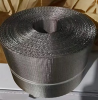 Sabuk Jaring Baja Tahan Karat Reverse Weave Double Mesh Pita Automatic Belt Type Filter Screen